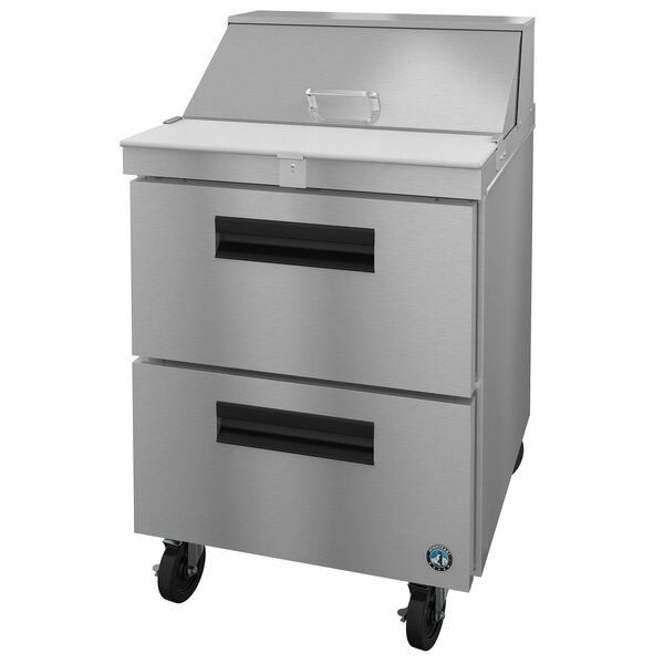 Hoshizaki America Refrigerator, Single Section Sandwich Prep Table, Stainless Drawers SR27B-8D2